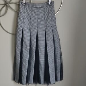 Maeve Black and White A-Line Skirt